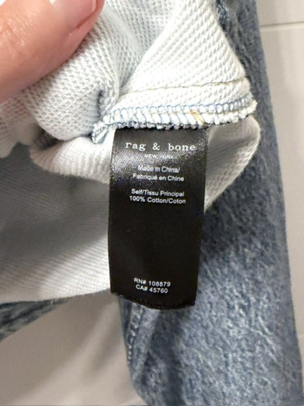 Rag and Bone Miramar Cropped Denim Print Jacket Size Medium - Picture 14 of 16